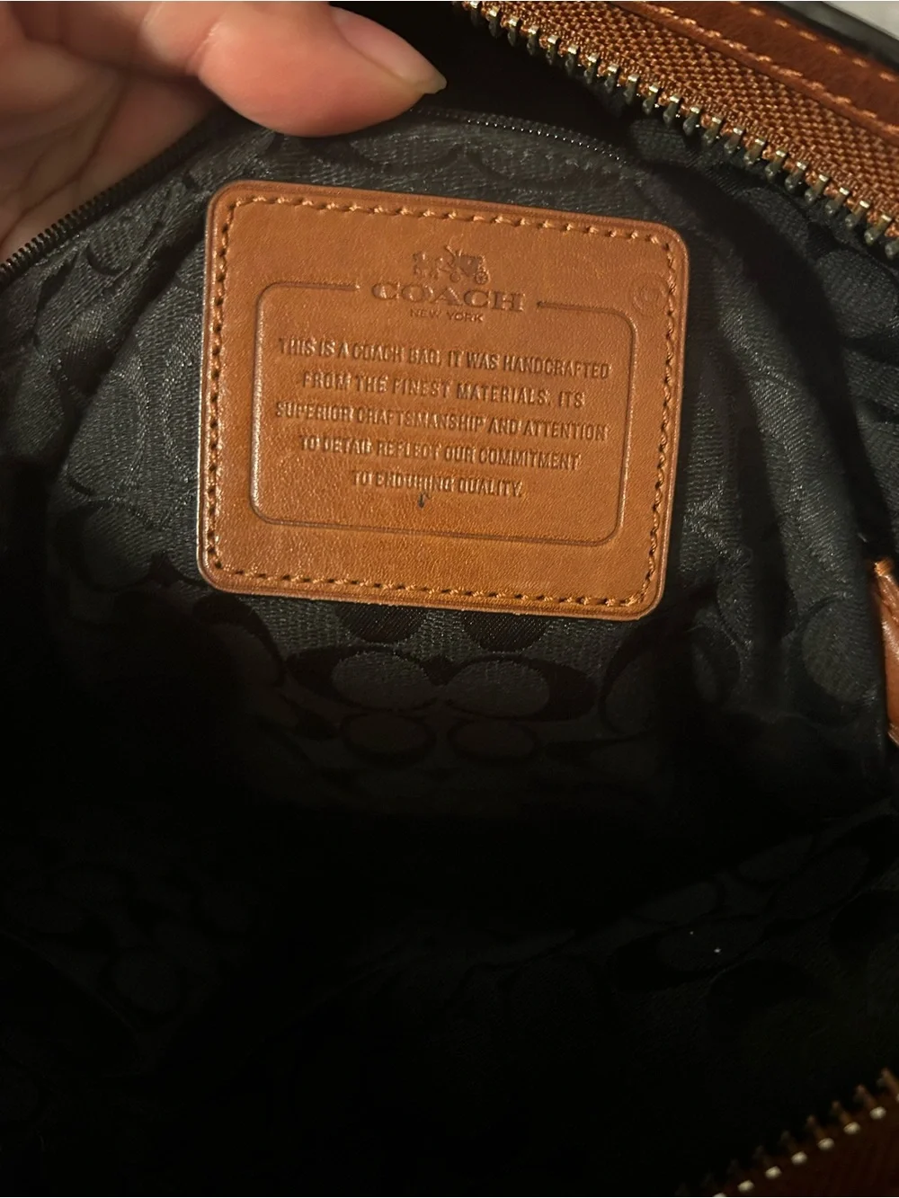 Coach XL Cognac Leather 32282 Shoulder Bleecker Bucket Bag w/ Removable Straps
